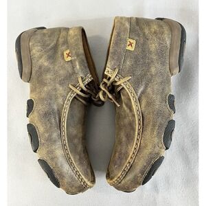 Twisted x The Original Chukka Driving Moc Shoes Women's Size 7.5 W Brown Leather